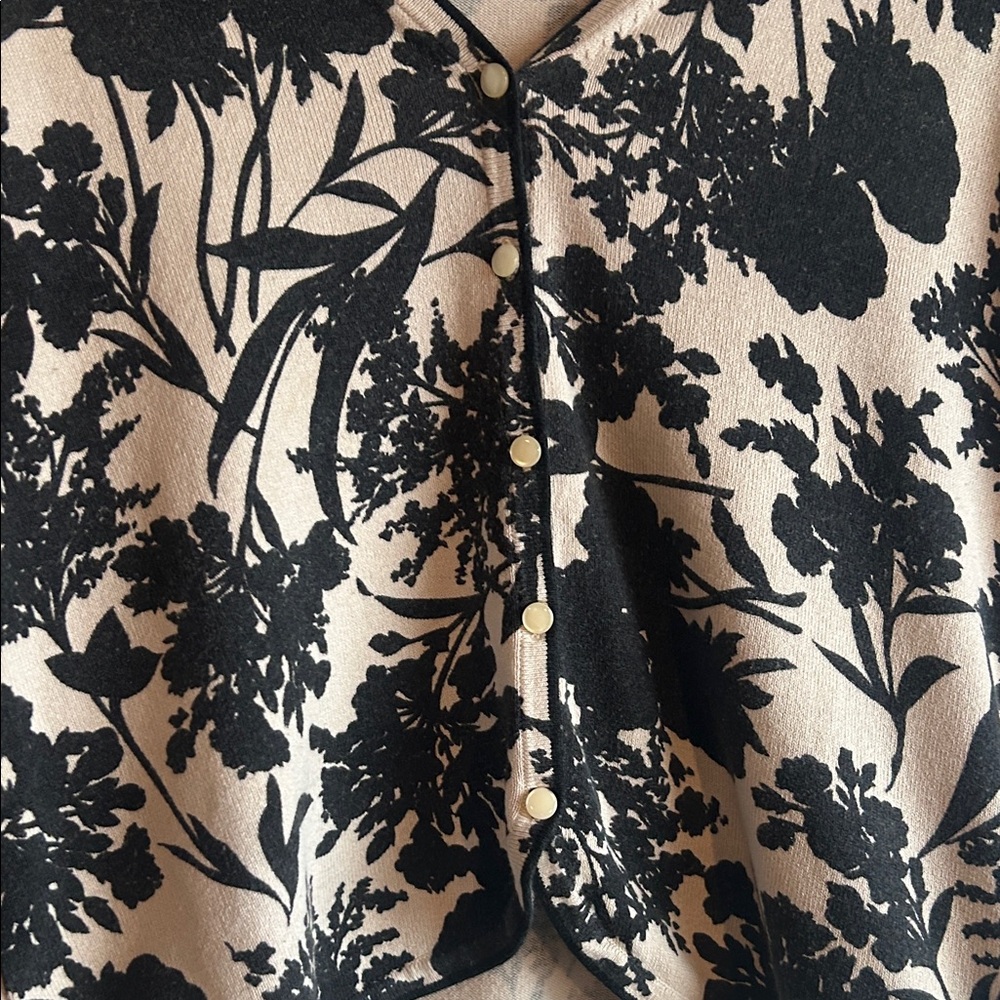 Floral Button-Up Cardigan - Picture 5 of 12